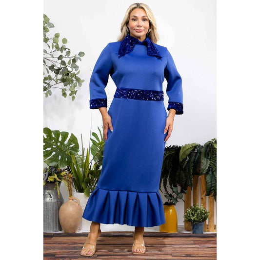Pleated Maxi Dress
