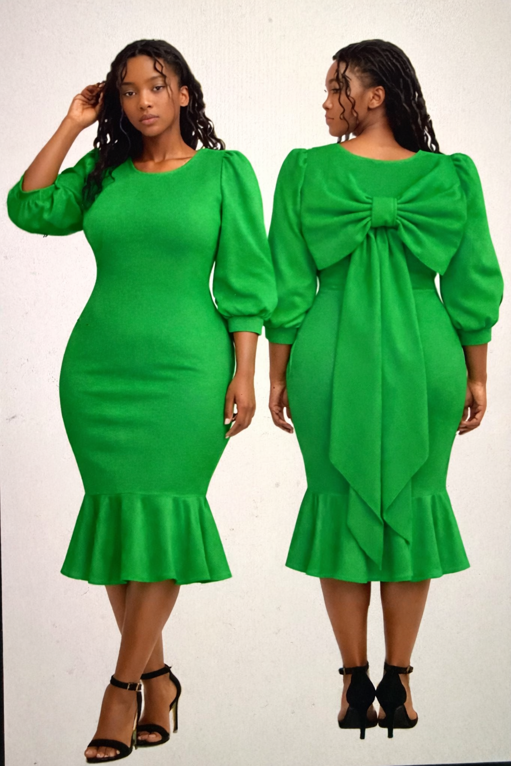 Bow Midi Dress