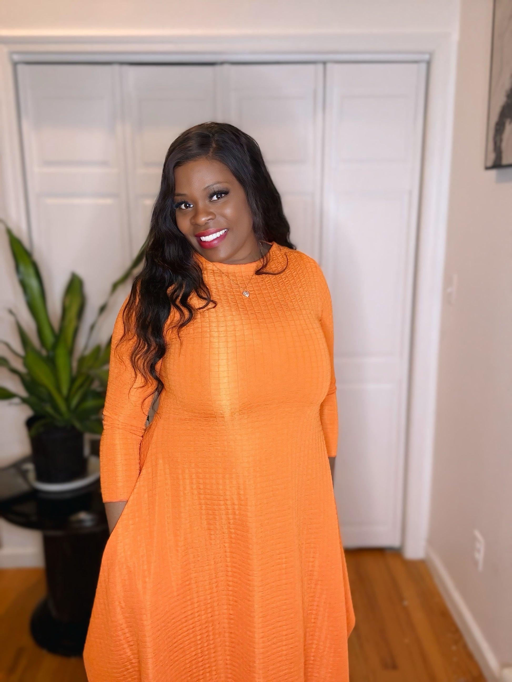 orange bubble dress Tranquility Corset Bubble Mini Dress - Orange