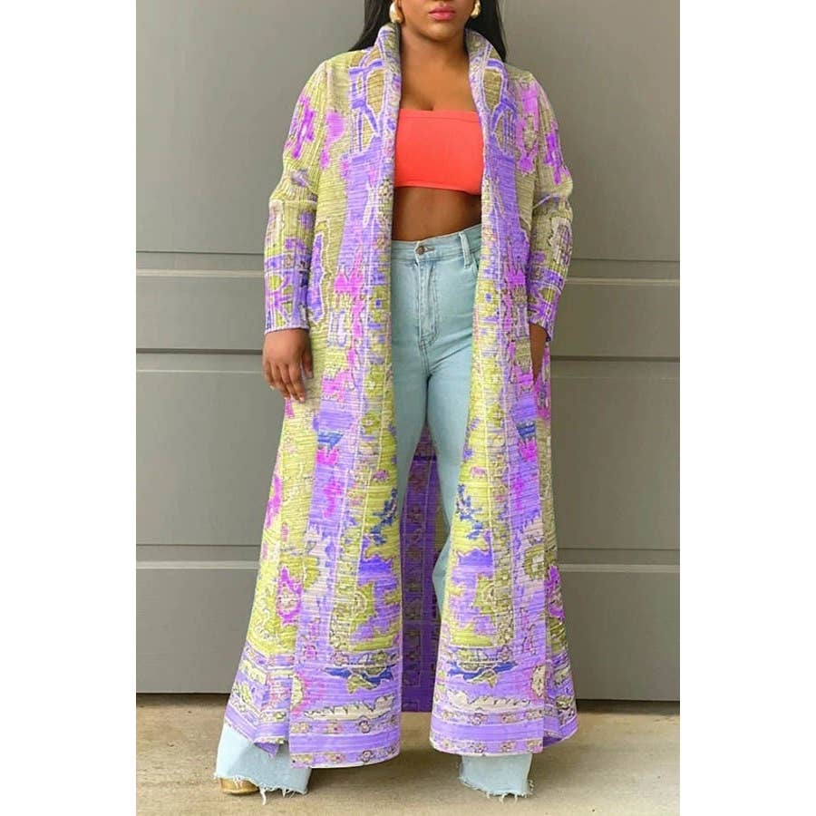 PLEATED LONG JACKET