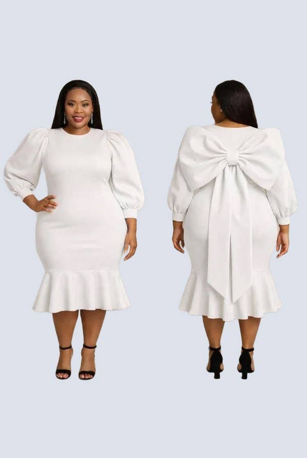 Pentecost Bow Midi Dress